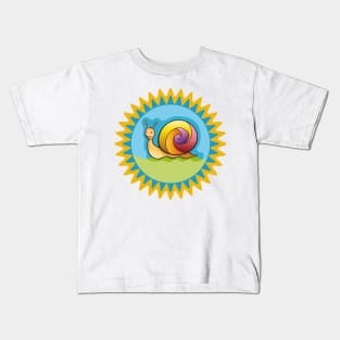 Colorful Snail Kids T-Shirt